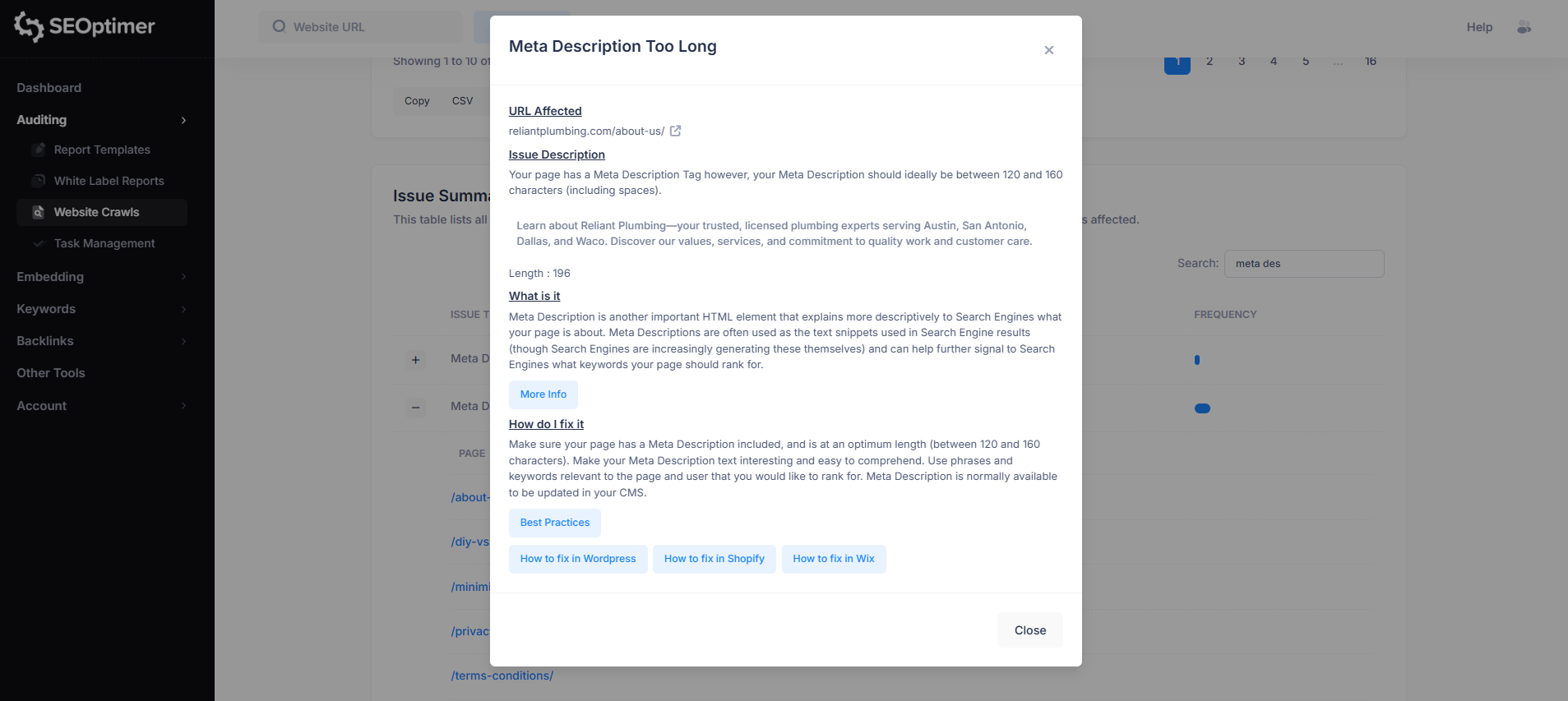 Meta description troppo lunga